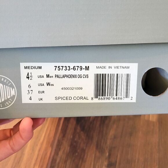 Palladium Pallapheonix OG Spiced Coral Low-Top Sneaker - Picture 5 of 6